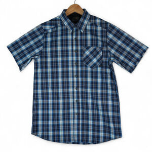 5.11 Tactical Shirt Mens S Blue Plaid Breaker Short Sleeve Button Up 71368